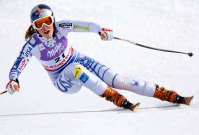 Lindsey Vonn in action